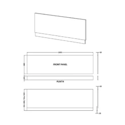 Erin Complete Modern Bathroom Suite with 1700mm Shower Bath & Rimless Toilet