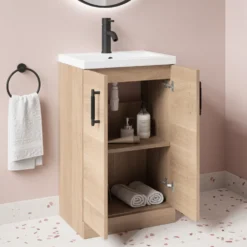 Erin Complete Vanity Unit Bathroom Suite with Rimless Toilet