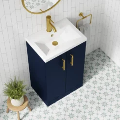 Erin Complete Vanity Unit Bathroom Suite with Rimless Toilet