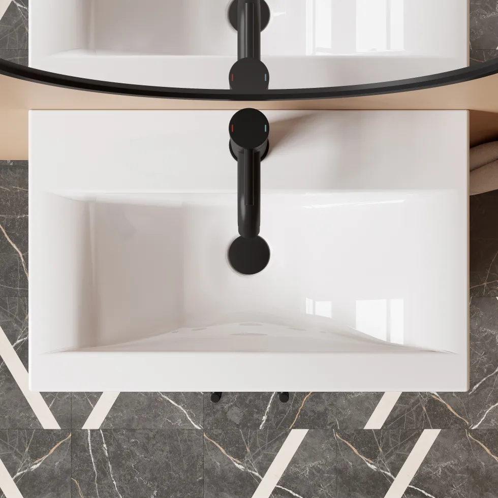 Erin Matt Black Shower Bath Suite with 1700mm L Shaped Bath & Rimless Toilet