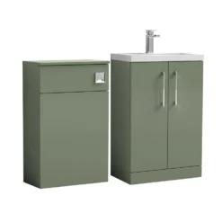 Erin 1000mm 2 Door Combination Basin & Toilet Unit