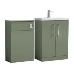 Erin 1100mm 2 Door Combination Basin & Toilet Unit
