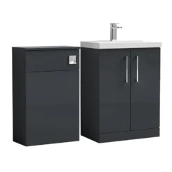 Erin 1100mm 2 Door Combination Basin & Toilet Unit
