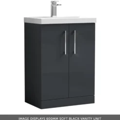 Erin 1100mm 2 Door Combination Basin & Toilet Unit