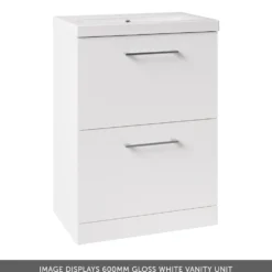 Erin 1100mm 2 Drawer Combination Basin & Toilet Unit