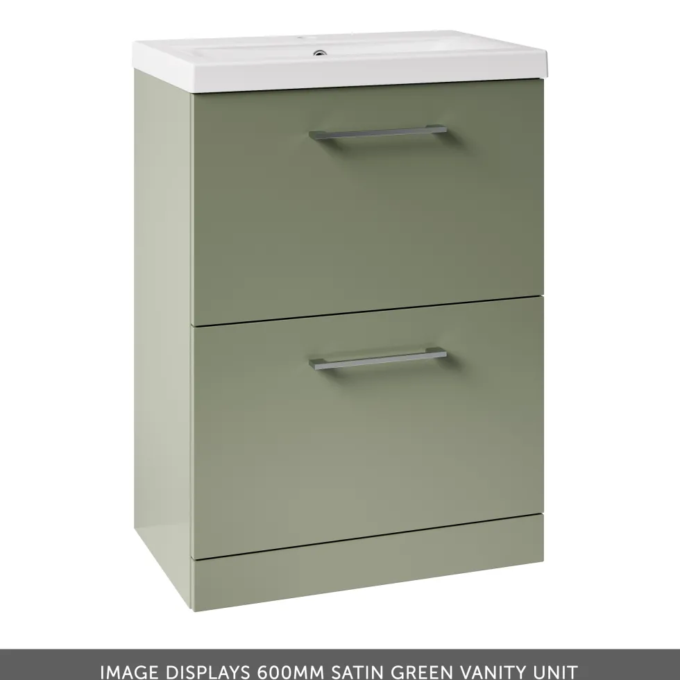 Erin 1100mm 2 Drawer Combination Basin & Toilet Unit