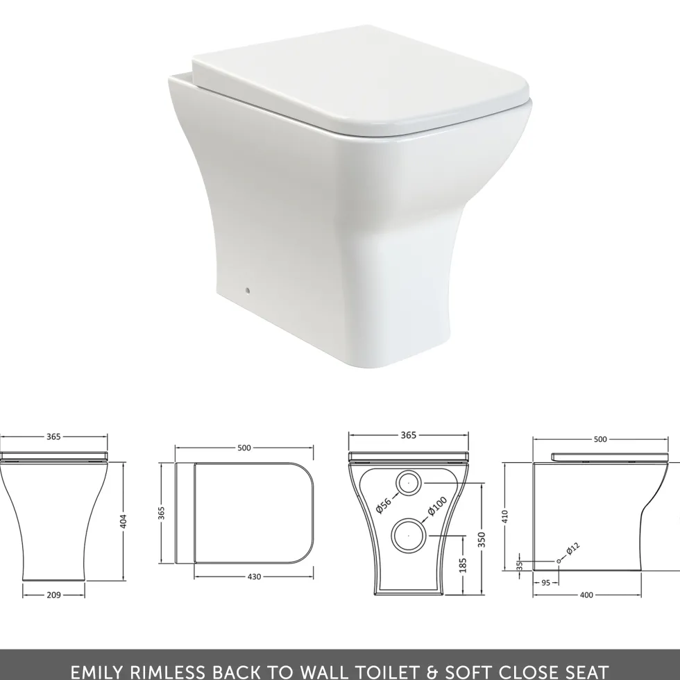 Erin 1100mm 2 Drawer Combination Basin & Toilet Unit