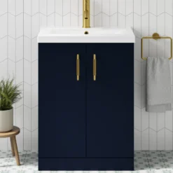 Erin 600mm Floorstanding 2 Door Vanity Unit & Basin