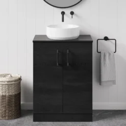 Erin 600mm Floorstanding 2 Door Vanity Unit & Countertop