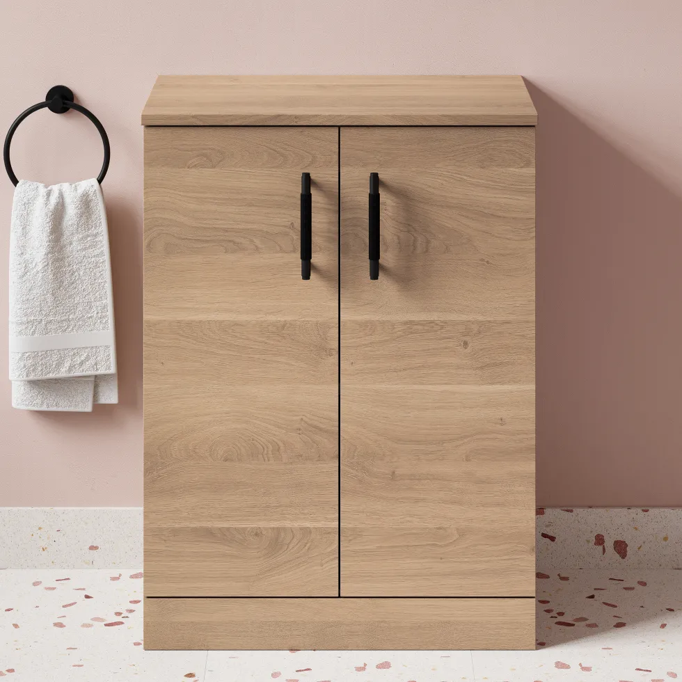 Erin 600mm Floorstanding 2 Door Vanity Unit & Countertop