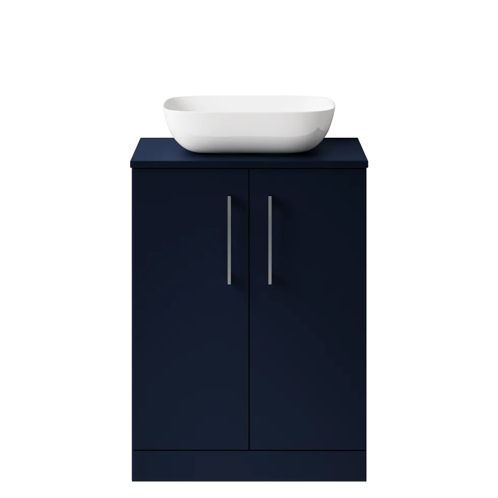Erin 600mm Floorstanding 2 Door Vanity Unit & Countertop
