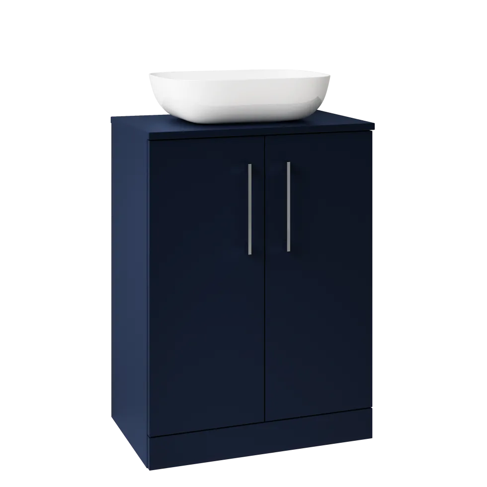 Erin 600mm Floorstanding 2 Door Vanity Unit & Countertop
