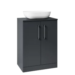 Erin 600mm Floorstanding 2 Door Vanity Unit & Countertop