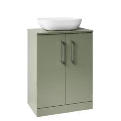 Erin 600mm Floorstanding 2 Door Vanity Unit & Countertop