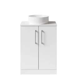 Erin 600mm Floorstanding 2 Door Vanity Unit & Countertop