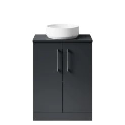 Erin 600mm Floorstanding 2 Door Vanity Unit & Countertop