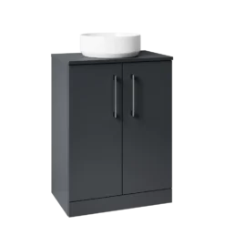 Erin 600mm Floorstanding 2 Door Vanity Unit & Countertop