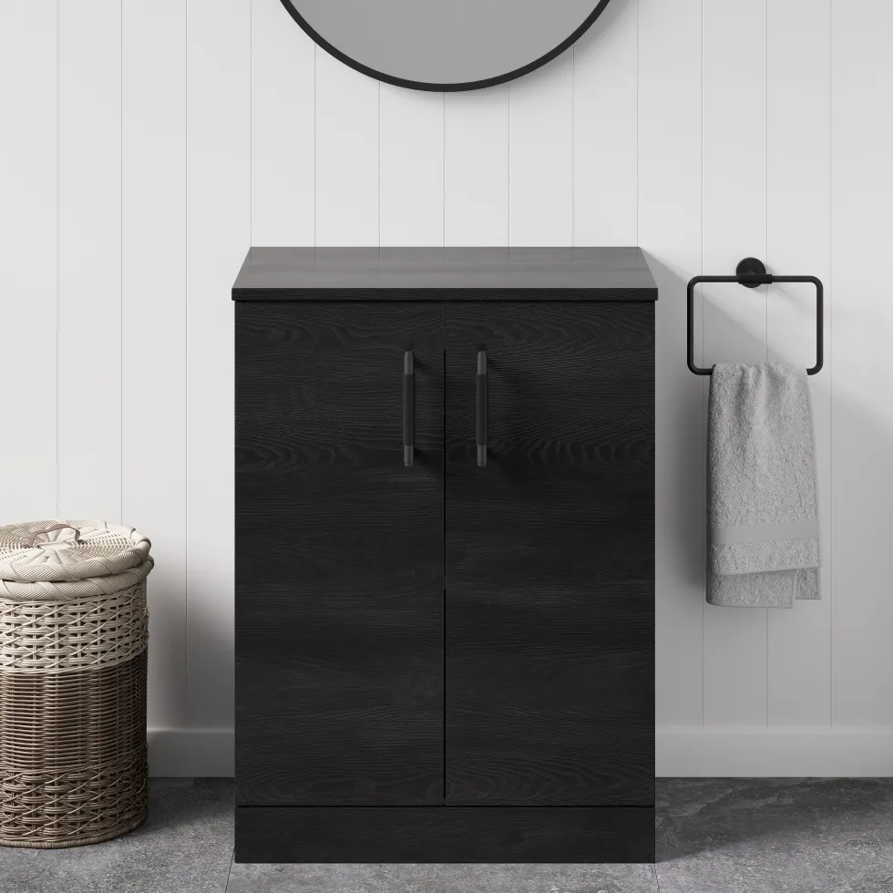 Erin 600mm Floorstanding 2 Door Vanity Unit & Countertop