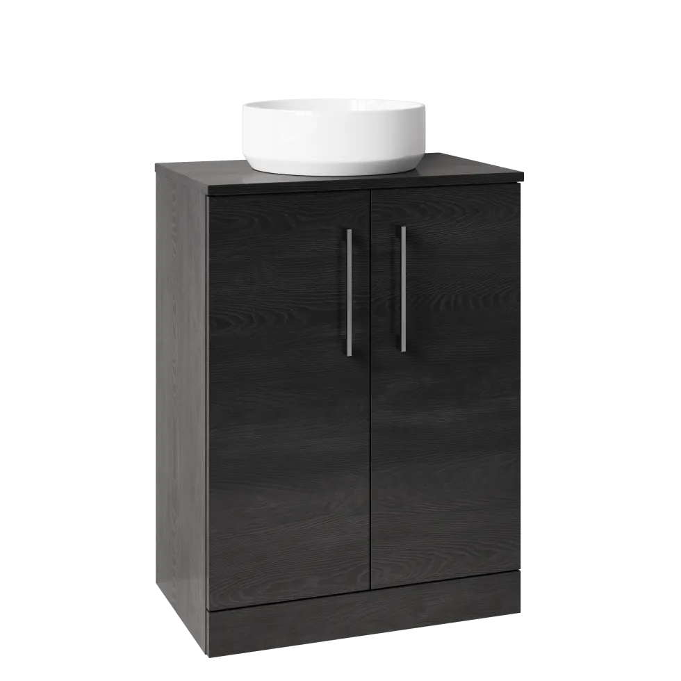 Erin 600mm Floorstanding 2 Door Vanity Unit & Countertop