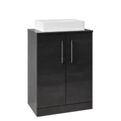Erin 600mm Floorstanding 2 Door Vanity Unit & Countertop