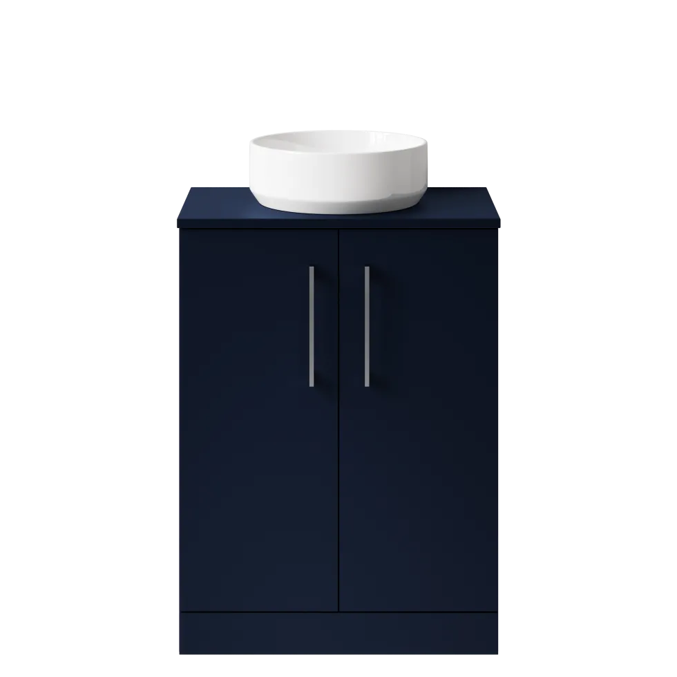 Erin 600mm Floorstanding 2 Door Vanity Unit & Countertop