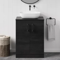 Erin 600mm Floorstanding 2 Door Vanity Unit & Countertop