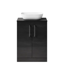 Erin 600mm Floorstanding 2 Door Vanity Unit & Countertop