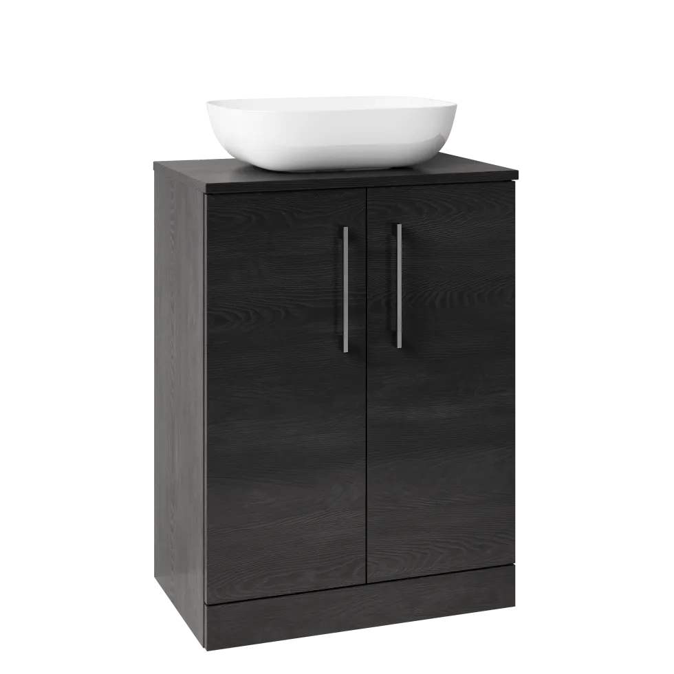 Erin 600mm Floorstanding 2 Door Vanity Unit & Countertop