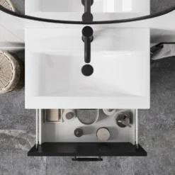 Erin 600mm Floorstanding 2 Drawer Vanity Unit & Basin