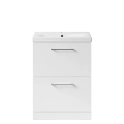 Erin 600mm Floorstanding 2 Drawer Vanity Unit & Basin