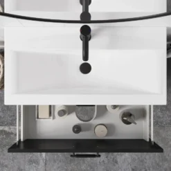 Erin 800mm Floorstanding 2 Drawer Vanity Unit & Basin