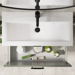 Erin 800mm Floorstanding 2 Drawer Vanity Unit & Basin