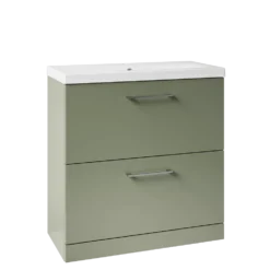 Erin 800mm Floorstanding 2 Drawer Vanity Unit & Basin