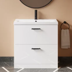 Erin 800mm Floorstanding 2 Drawer Vanity Unit & Basin