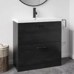 Erin 800mm Floorstanding 2 Drawer Vanity Unit & Basin