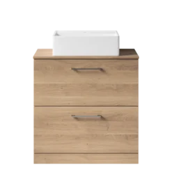 Erin 800mm Floorstanding 2 Drawer Vanity Unit & Countertop