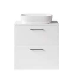 Erin 800mm Floorstanding 2 Drawer Vanity Unit & Countertop