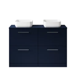 Erin 1200mm Floorstanding 4 Drawer Vanity Unit & Double Countertop