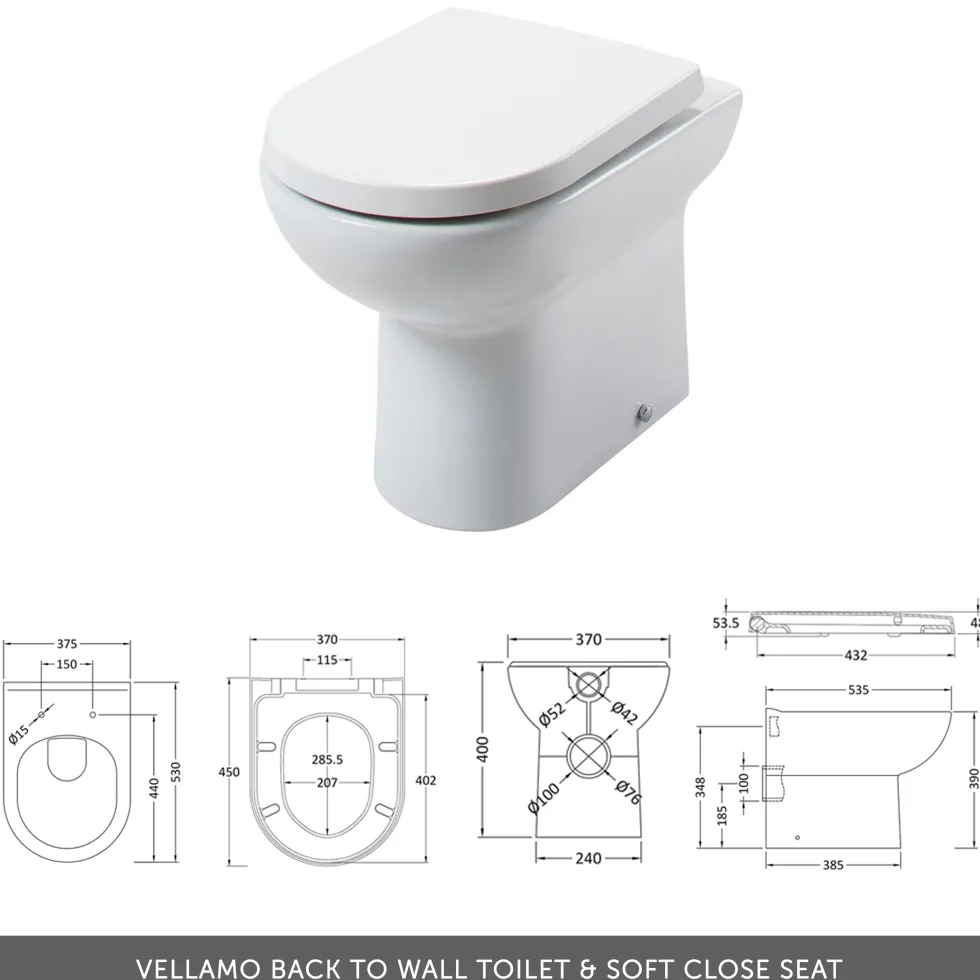 Erin 1100mm Matt Blue Combination Bathroom 2 Drawer Sink & Toilet Unit
