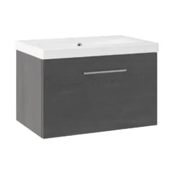 Erin 600mm Wall Mounted 1 Drawer Vanity Unit & Basin