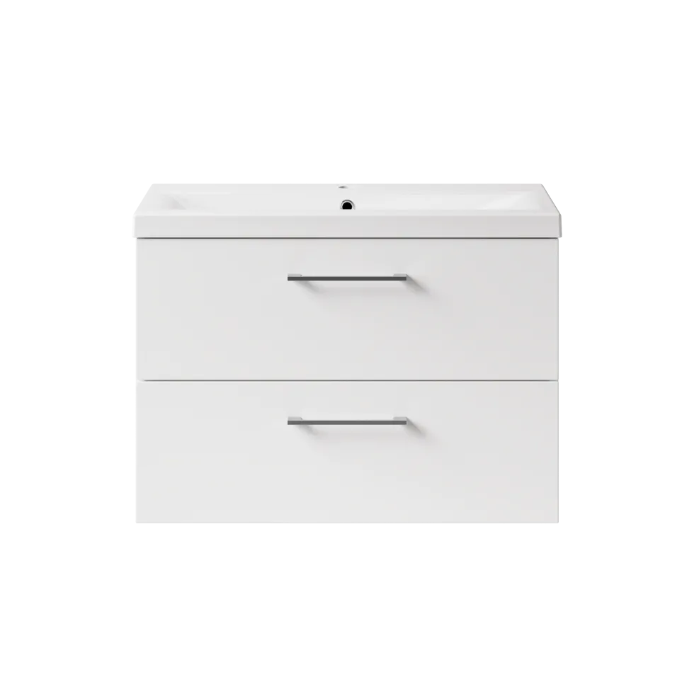 Erin 800mm Wall Mounted 2 Drawer Vanity Unit & Basin