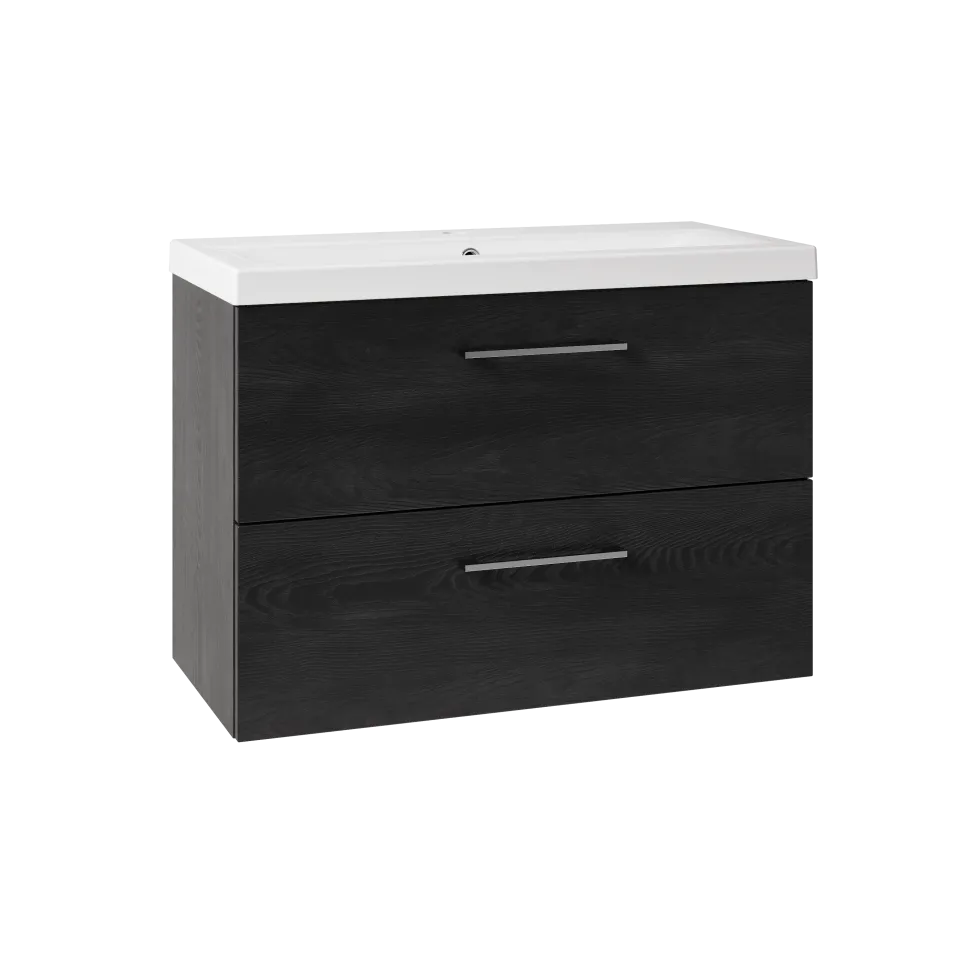 Erin 800mm Wall Mounted 2 Drawer Vanity Unit & Basin