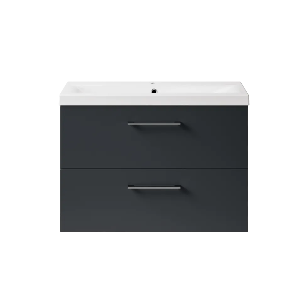 Erin 800mm Wall Mounted 2 Drawer Vanity Unit & Basin