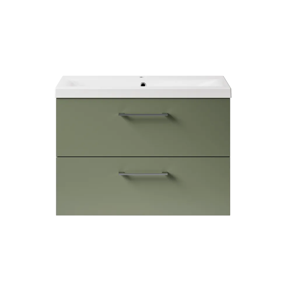 Erin 800mm Wall Mounted 2 Drawer Vanity Unit & Basin