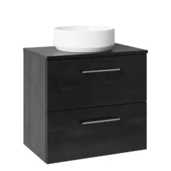 Erin 600mm Wall Mounted 2 Drawer Vanity Unit & Countertop