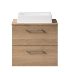 Erin 600mm Wall Mounted 2 Drawer Vanity Unit & Countertop