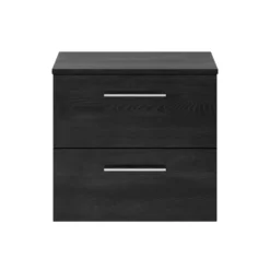 Erin 600mm Wall Mounted 2 Drawer Vanity Unit & Countertop