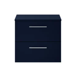 Erin 600mm Wall Mounted 2 Drawer Vanity Unit & Countertop