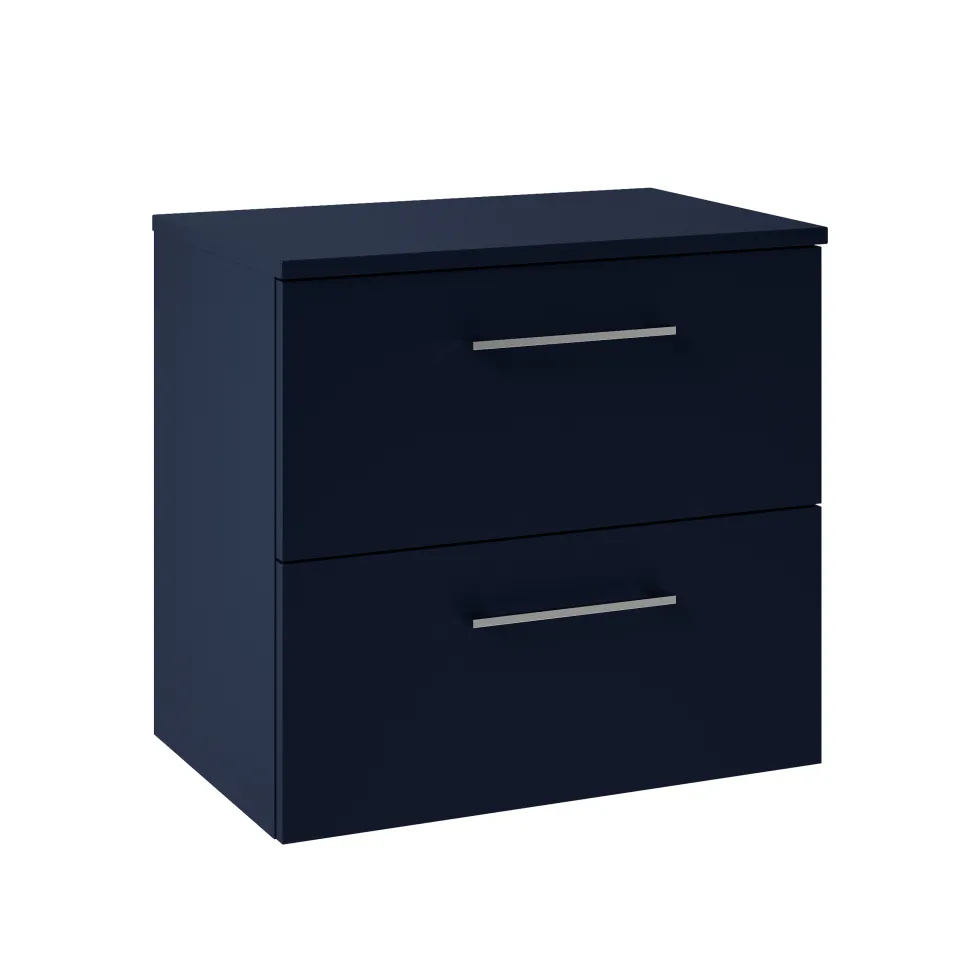 Erin 600mm Wall Mounted 2 Drawer Vanity Unit & Countertop