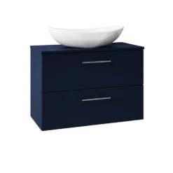Erin 800mm Wall Mounted 2 Drawer Vanity Unit & Countertop
